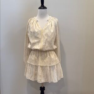 Generation Love Gold Detail Bishop Sleeve Dress ✨